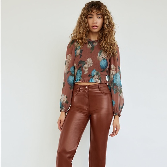 Aritzia Pants - Melina Pants in Cognac Size 10